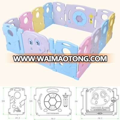 new design EN71 stander Standard certification baby toy plastic play pen